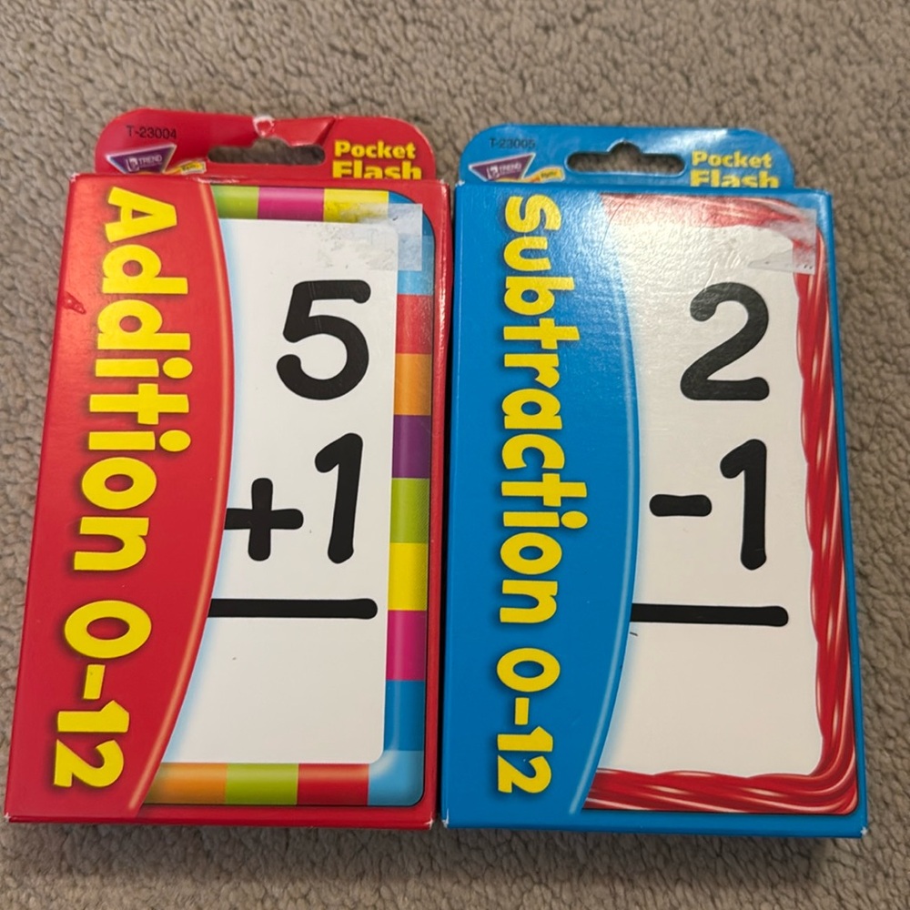 Flash Cards - Addition/Subtraction 0-12
